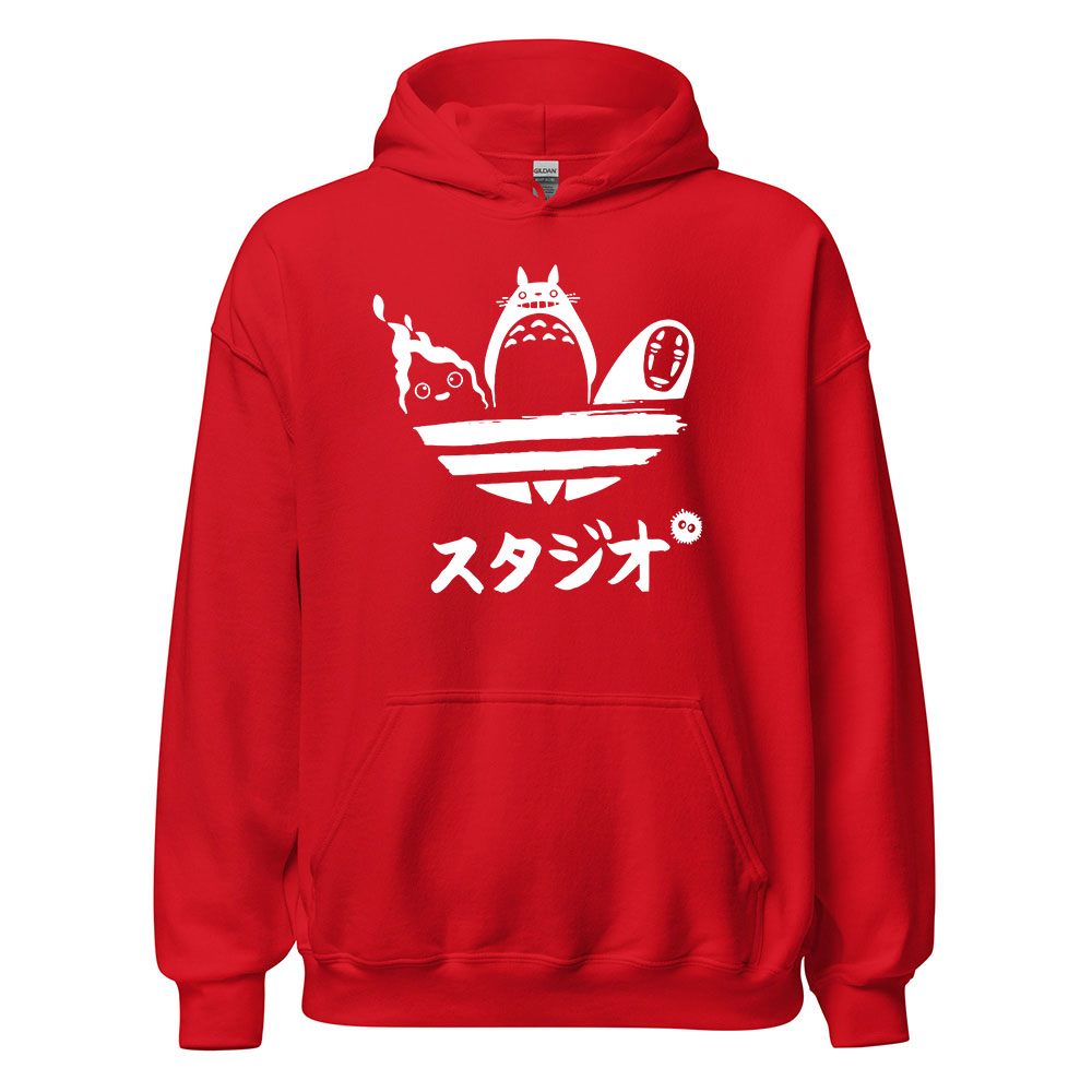 Totoro Calcifer No Face Minimal Logo Hoodie 8