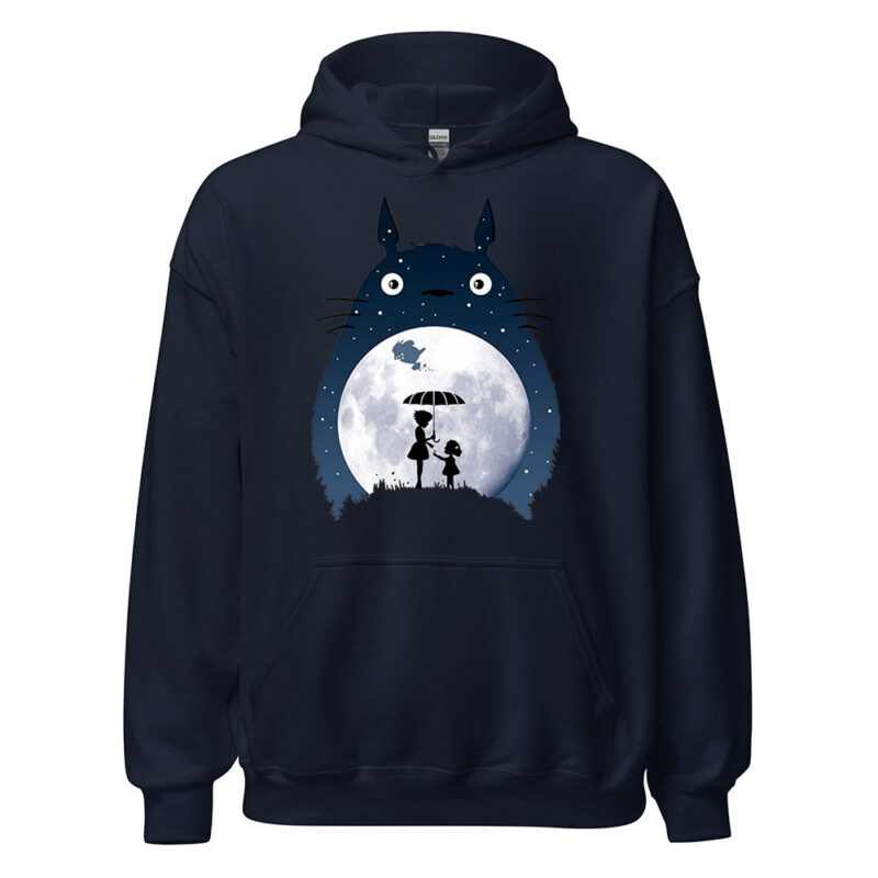 Totoro Moonlight Silhouette Graphic Hoodie 4