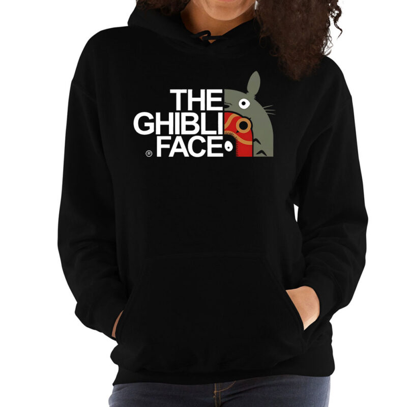Totoro Soot Sprite The Ghibli Face Hoodies av