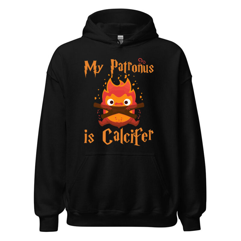 My Patronus Is Calcifer Fire Spirit Graphic Hoodie 3