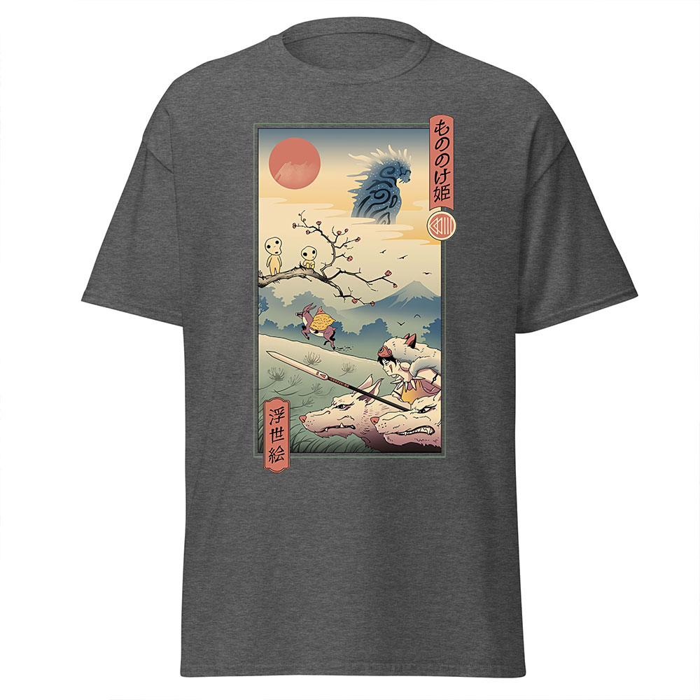 Princess Mononoke Ukiyo e Forest Spirit T Shirt 5