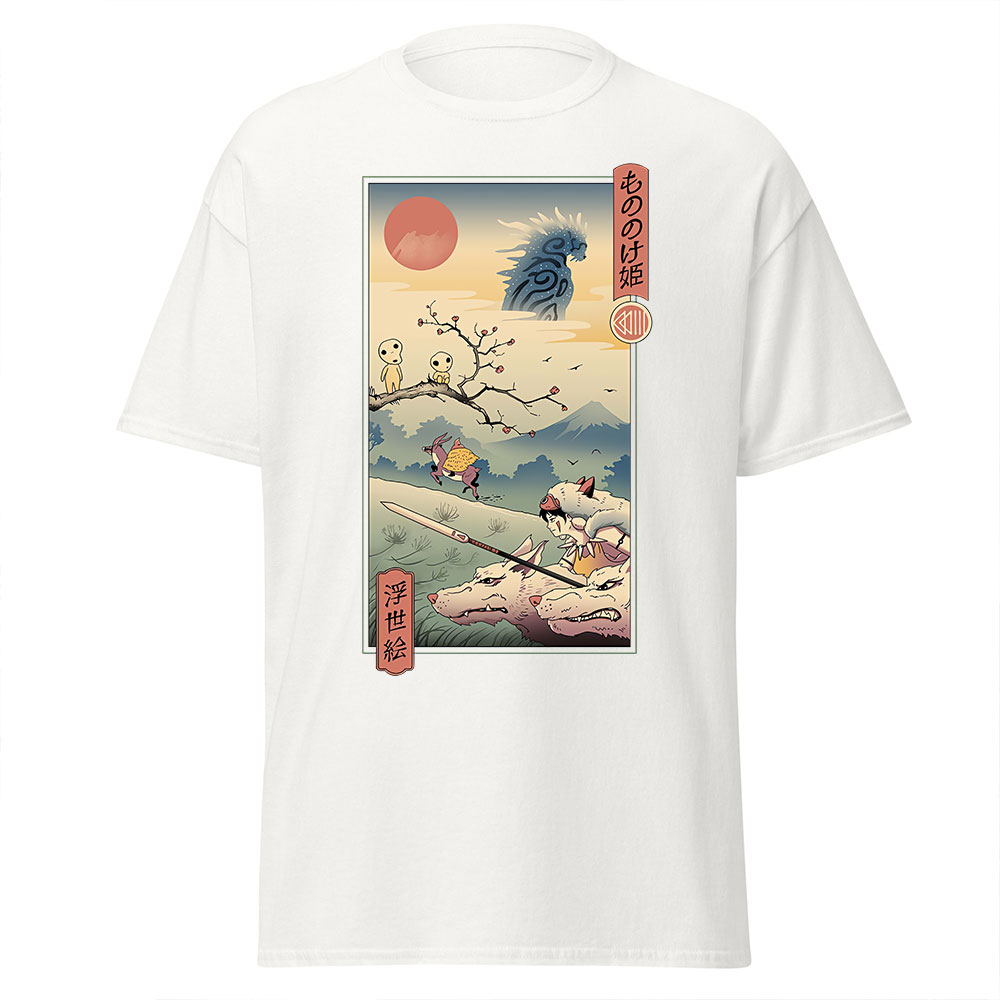 Princess Mononoke Ukiyo e Forest Spirit T Shirt 8
