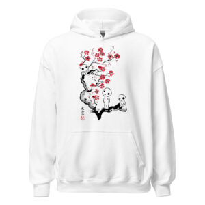 Studio Ghibli Kodama Sakura Ink Hoodie