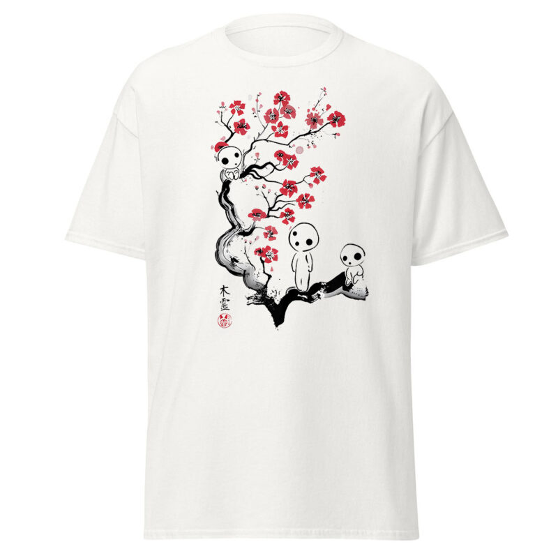 Studio Ghibli Kodama Sakura Ink T Shirt 2