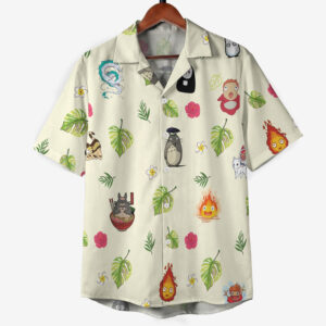 Studio Ghibli Tropical Cream Hawaiian Shirt