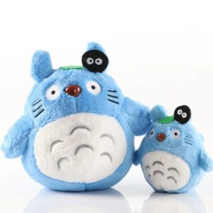 Blue Totoro Plush With Leaf Soft Anime Plush Doll (10-30cm)