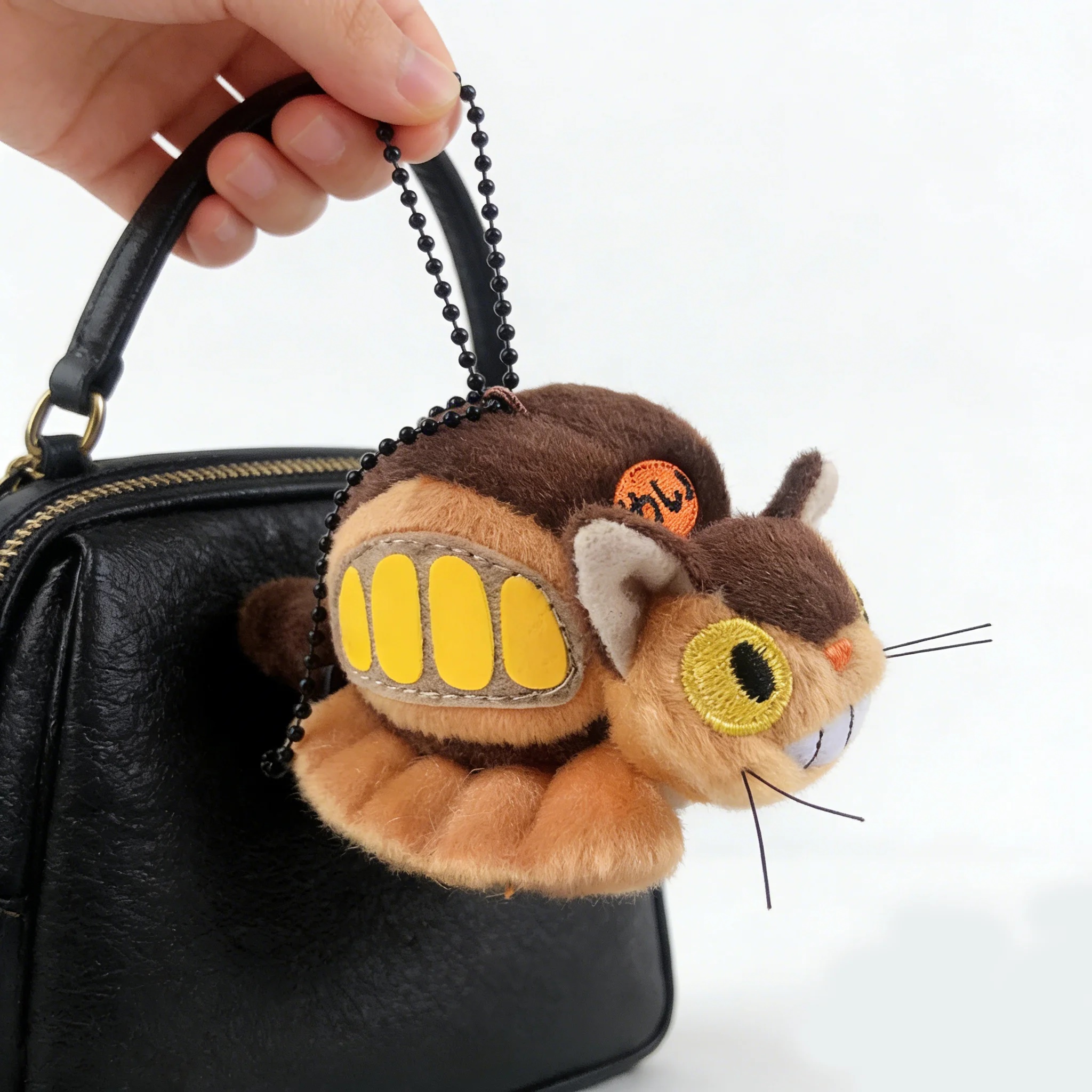 Cute Totoro Catbus Keychain Plushie 6 Cute Totoro Catbus Keychain Plushie 2