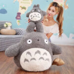 Large Totoro Plush Gray Life Size Kawaii Doll (20-70cm)