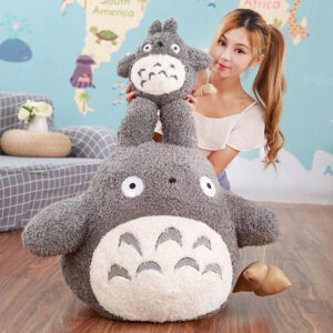 Large Totoro Plush Gray Life Size Kawaii Doll (20-70cm)