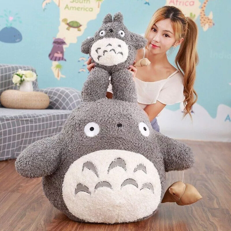 Large Totoro Plush Gray Life Size 5