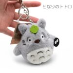 Totoro Plush Keychain Stuffed Animal (Blue, Grey)