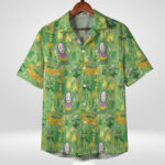 Spirited Away No Face Forest Pattern Hawaiian Shirt