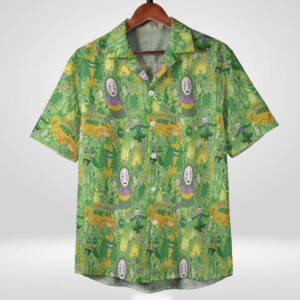 Spirited Away No Face Forest Pattern Hawaiian Shirt