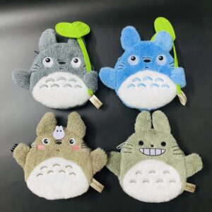 Totoro Plush Coin Purse Keychain Mini Wallet