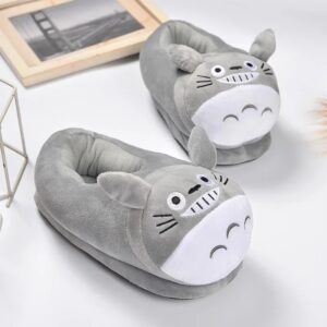 Totoro Plush Slippers Cozy Cartoon Home Shoes