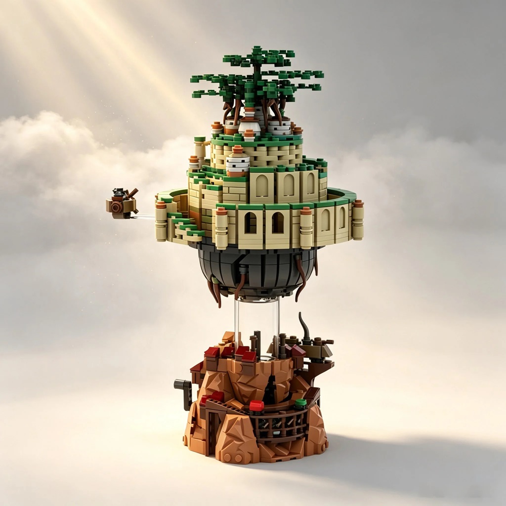 Castle in the Sky Laputa Figure Building Blocks 1000PCS | Ghibli