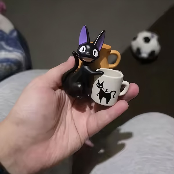 Ghibli Jiji Cat Mini Mug Figure Set 1 Ghibli Jiji Cat Mini Mug Figure Set 2