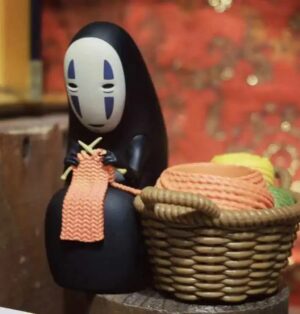 No-Face Knitting Figure 8cm Spirited Away Decor