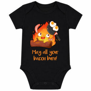 Howl's Calcifer Newborn Onesie Outfit Bacon