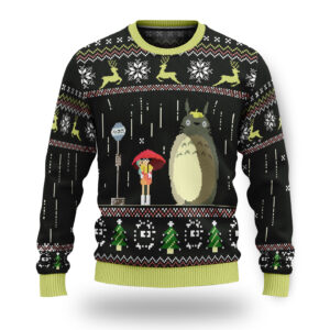 My Neighbor Totoro Rainy Night Ugly Christmas Sweater