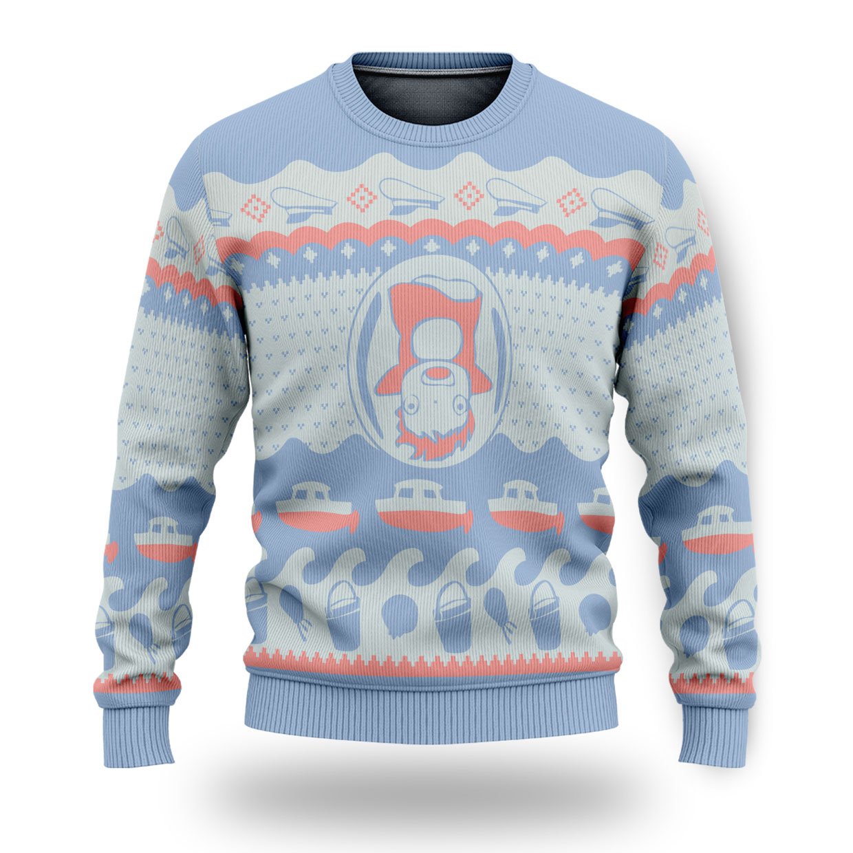 Ponyo Ocean Adventure Ugly Christmas Sweater 6 Ponyo Ocean Adventure Ugly Christmas Sweater 2