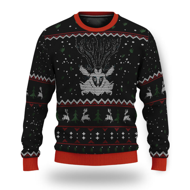 Princess Mononoke Forest Spirit Ugly Christmas Sweater 1