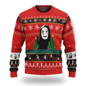 Spirited Away No Face Christmas Tree Ugly Christmas Sweater