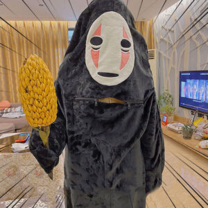Spirited Away No Face Onesie Cosplay for Adults