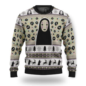Spirited Away No Face Ugly Christmas Sweater
