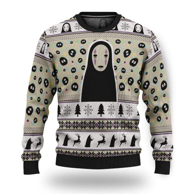 Spirited Away No Face Ugly Christmas Sweater 2