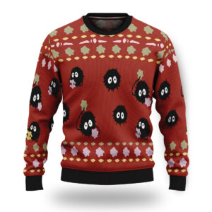 Spirited Away Soot Sprites Star Candy Ugly Christmas Sweater