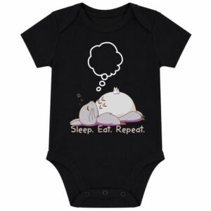 Totoro Sleep Eat Repeat Baby Rompers Bodysuit